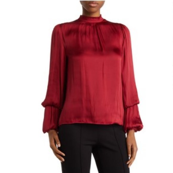 T-Tahari Tie Neck Airflow Shirt main image 1